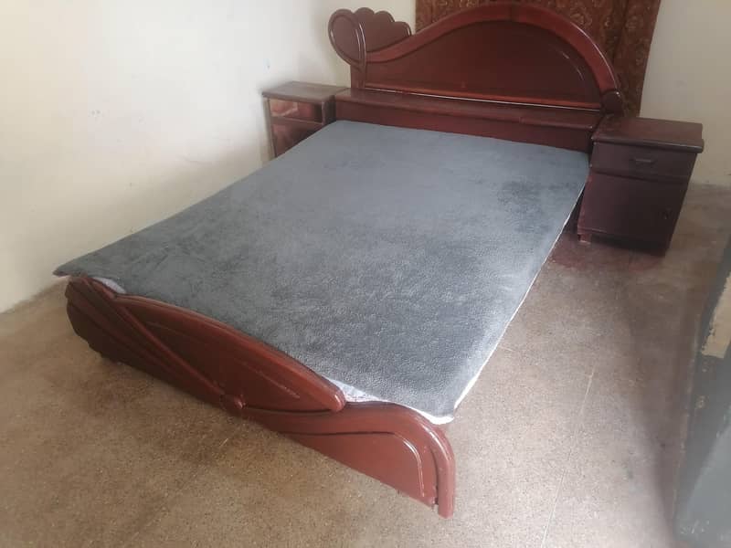 Bed with side table 1