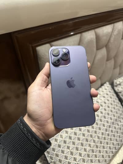 Iphone 14 pro max 256 hk model Pta approve deep purple