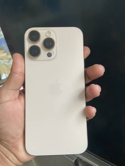 IPhone 16 pro max 256gb factory unlock golden colour condition 10/10