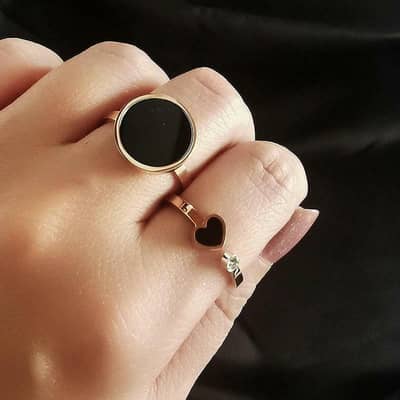 Antique Plated Artificial Stone Rings set | Import from China