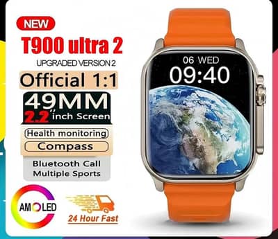Smart Watch T900 Ultra| Smart Watch For Men Large Screen display
