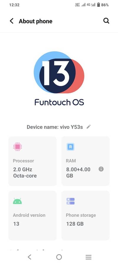 Vivo Y53s 8+4/128