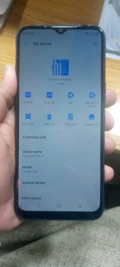 Tecno spark 7t 4/64 no  any issue