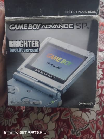 Nintendo game boy advance AGS 101 Pearl blue original