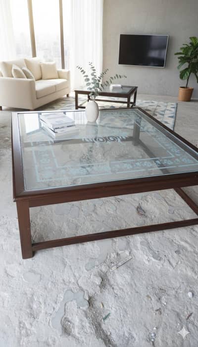 table 4*4feet 8mm shesha