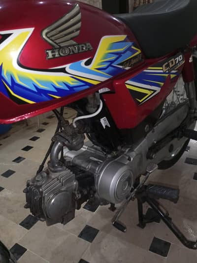Honda CD 70 2021 Red Colour Applied