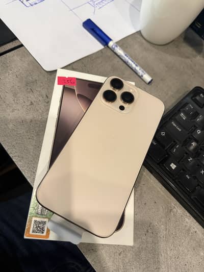 Apple iphone 16 pro max 256gb pta approved with complete box