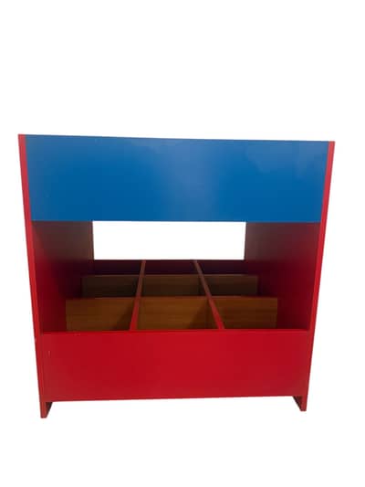 All Rounder Rack. 30 X 30 cm Red & Blue