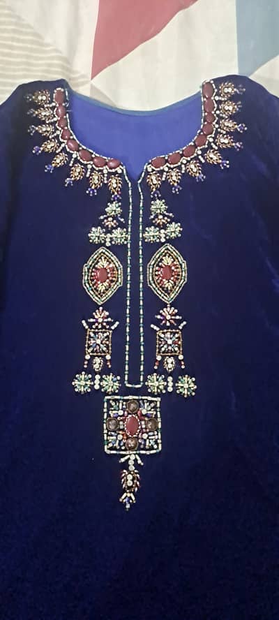 Velvet suit medium size design inspired by chinyere brand