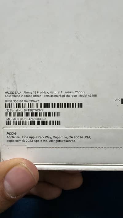 I phone 15 pro max pta approved 10:10