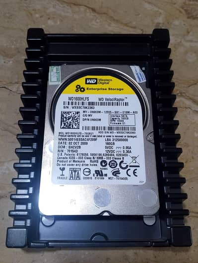WD VelociRaptor 160GB – 10,000 RPM Enterprise Hard Disk (SATA)
