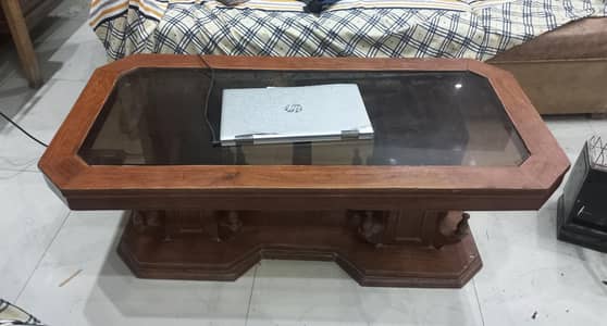 Table with 2 side tables