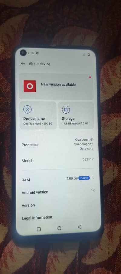 oneplus nord N200 5G Snapdragon