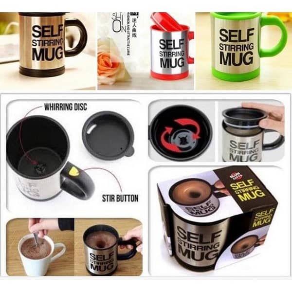 400Ml Mug Automatic Electric Lazy Self Stirring Mug Automatic Coffee Milk Mixing Self Stirring Mug Stainless Steel