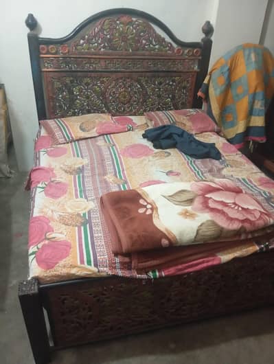 Iron bed almari divider dressing conplete