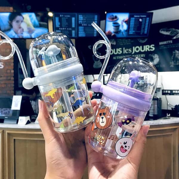 Design Water Bottle With Straw Infant Cup Baby