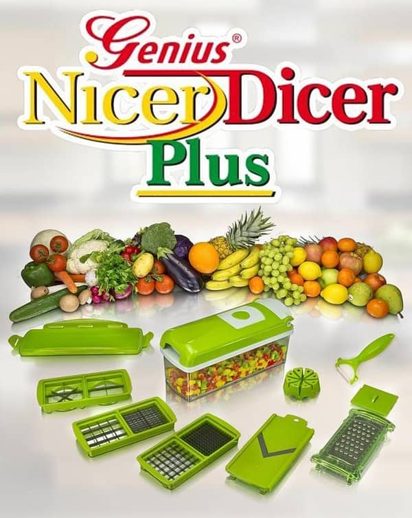Nicer Dicer Vegetable & Fruit Cutter - Set of 12 Pieces