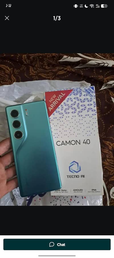 Tecno camon 40 16/256 10by10 condition Pta approve