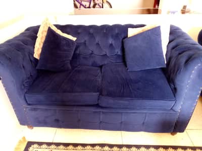 Blue Velvet Sofa (2+2+1) 50k Clifton