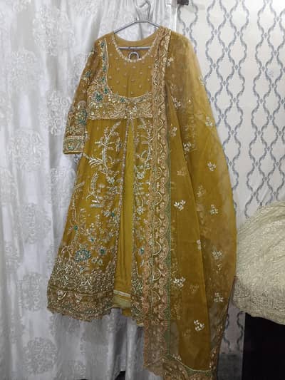 open gown style lehnga