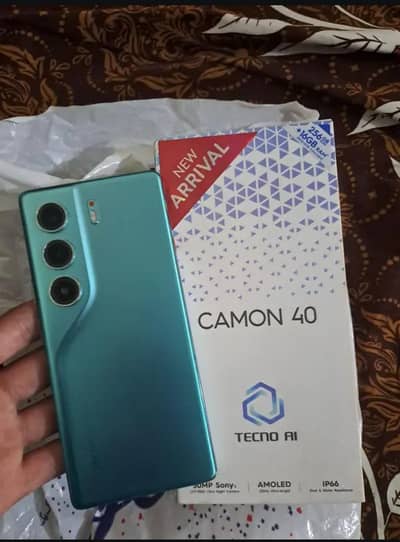 Tecno camon 40 16/256 10by10 condition Pta approve