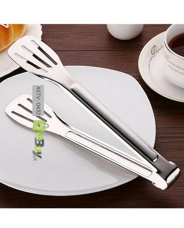 Stainless Steel Food Serving Tong - Turner - 25 cm