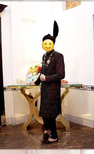 Luxury Sherwani, Kulla & Khussa for Sale