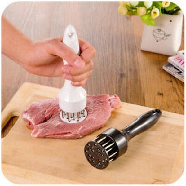 Meat Tenderizer Tool,Stainless Steel Needle With Plastic Handle Portable Durable Kitchen Tools