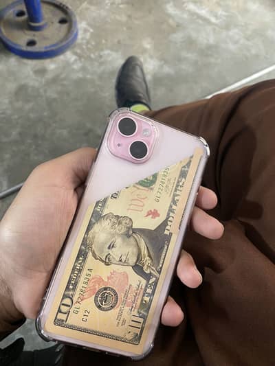 Iphone 15plus 128 Gb JV battery health 88 pink color water pack