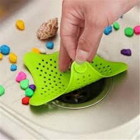 Star Shaped Sink Filter Bathtub Drain Hair Sewer Colanders Strainers Filter Bathroom Strainer Kitchen Gadgets Silicone