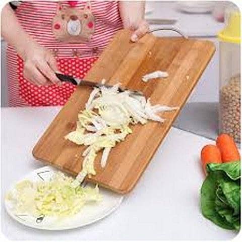 1pc Wooden Chopping Blocks Tool Bamboo Rectangle Hangable Cutting Board Durable Non-slip Kitchen Accessories Chopping Board