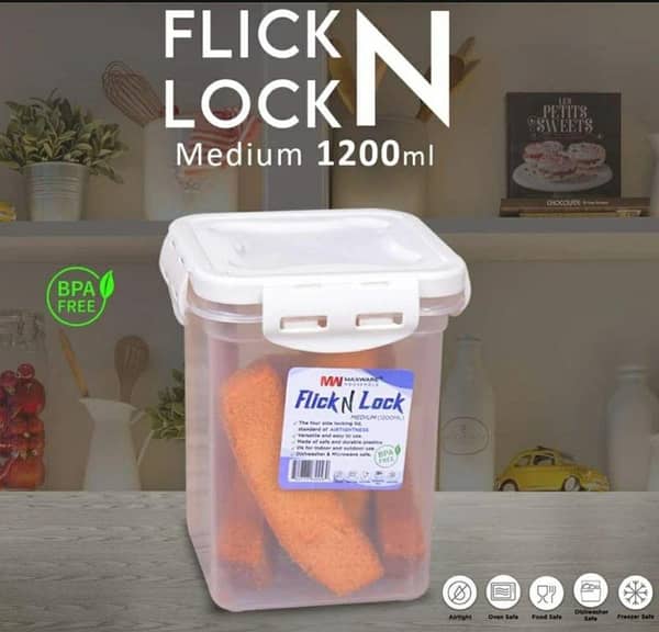 SUPER AIR-TIGHT 1200ML PLASTIC JAR