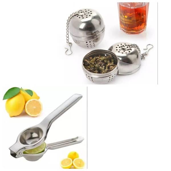 Bundle of 2 Lemon Squeezer & Tea Spice Herb Filter