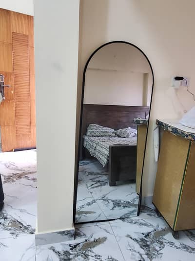 slightly defected trendy mirror