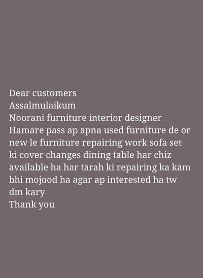 furniture repair and sofa repairing store