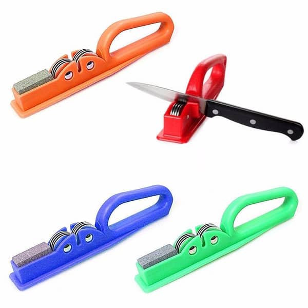 Handheld Cooking Knife Sharpening Tools - Hand Carbide Blade Sharpeners - Ergonomic Sharpeners