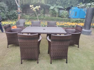 4 Seater Roop Set/Rattan sofa set/L-Shape/Outdoor Chairs/Lawn set