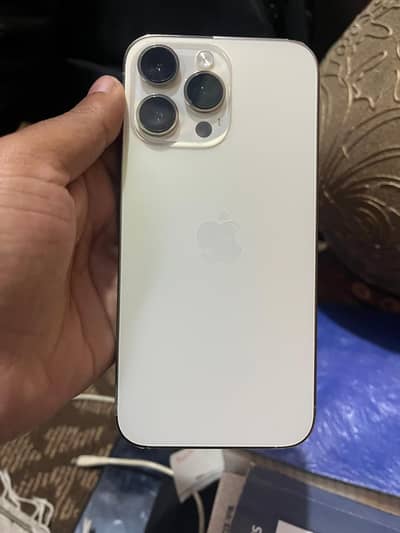 Iphone 14 Pro Max Gold JV With Box. .