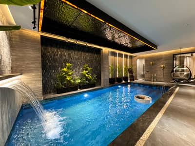 SWIMMING POOL FULL BASEMENT MAGNIFICENT MODERN BUNGALOW FOR SALE NEAR MCDONALDS