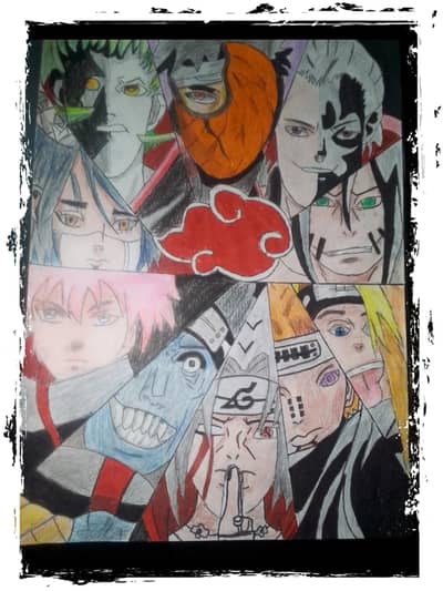 Anime hand made drawing