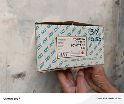 Toyota 3Y Engine Piston "ART" Made In Japan In Size 0.50 + 1.00