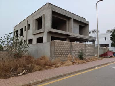 Grey Structure Vills 500SqYard A+ Construction 5Bedrooms With Huge Lawn In Bahria Town Karachi