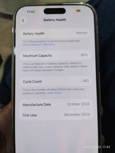 16 Pro Max 256 GB Pta Approved