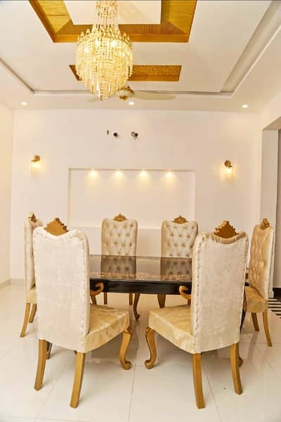 10 Marla luxury furnished house available for rent sector C bahria town Lahore