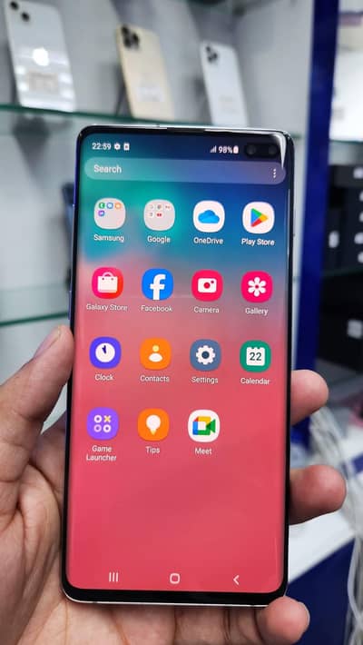 Samsung s 10 plus official pta approved Whatsapp number 03491408599