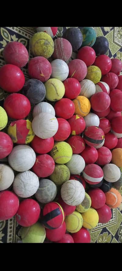 Used Cricket Balls