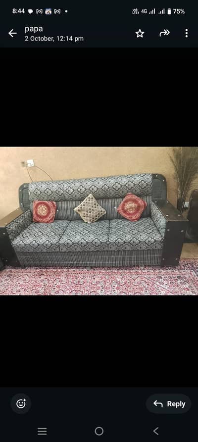 6 seater good sofa