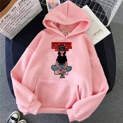 Stylish Pink Hoodie for Women – Winter Wear | New
