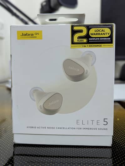 Jabra Elite 5 Airbuds | Hybrid ANC | 6-Mic Clear Calls |
