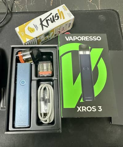 Xros 3 Pod with 2 coils (0.6) and 30mg Triple Mango Flavor